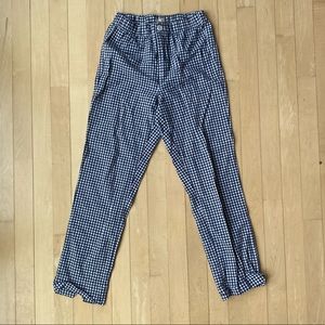 Navy Gingham Brandy Melville Pants